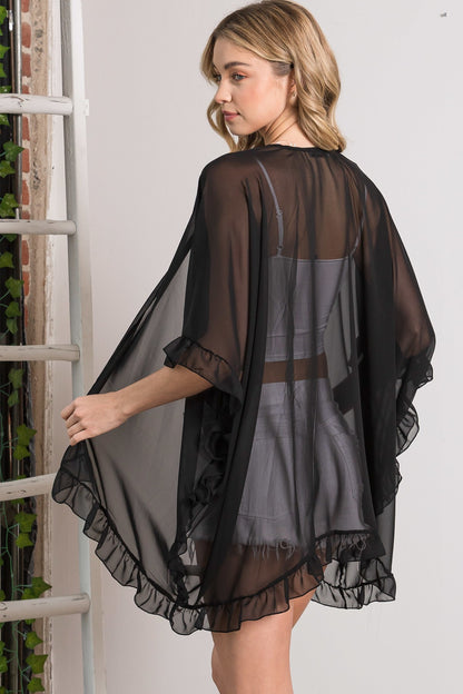 Lightweight Sheer Shawl Cardigan