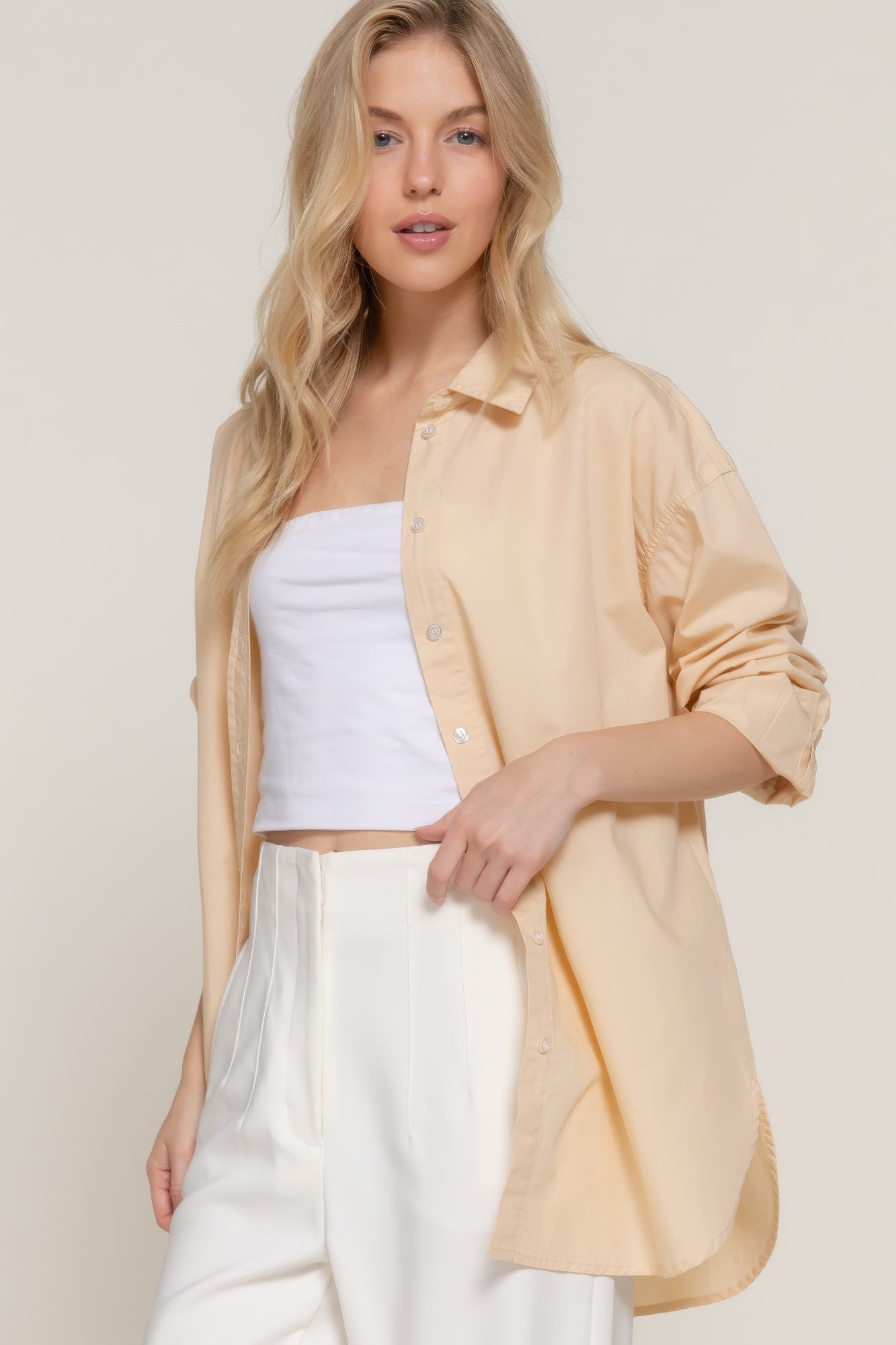 Long Sleeve Loose Fit Shirt