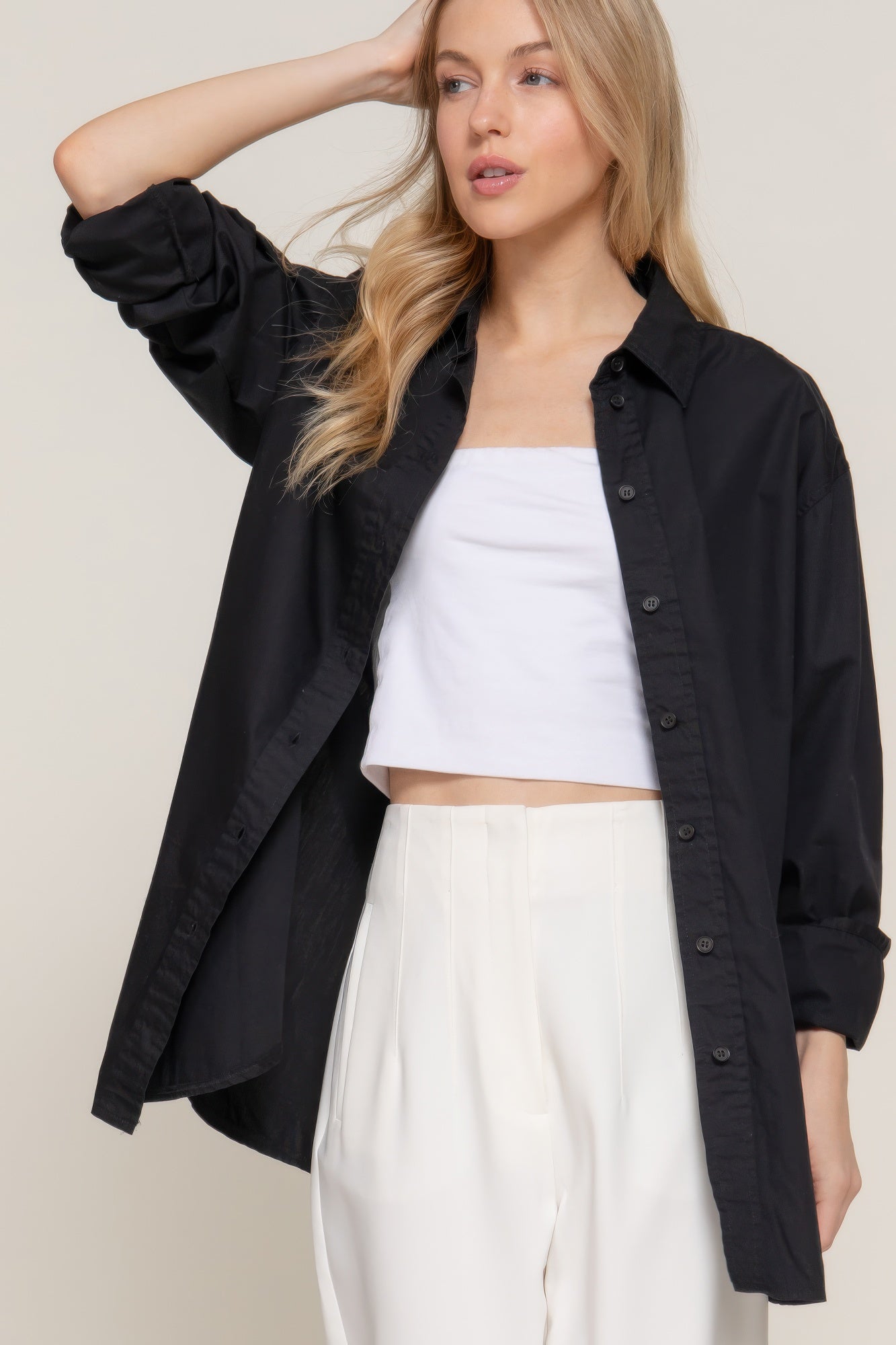 Long Sleeve Loose Fit Shirt